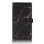 Black Marble Sparkling Document Organizer Wallet - 24x12.8cm, Lightweight and Durable