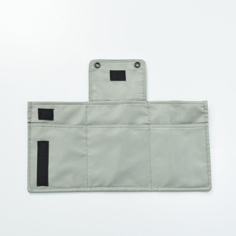 Grey Water-Resistant Nylon Crossbody Phone Bag ��� Compact Travel Wallet & Card Holder for Men and Women(Mobile phones and cards are shooting props, not included)