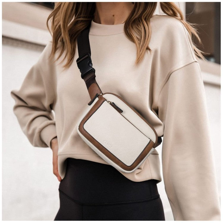 Black Adjustable Waterproof PU Leather Waist Bag ��� Stylish Crossbody Belt Bag for Men & Women