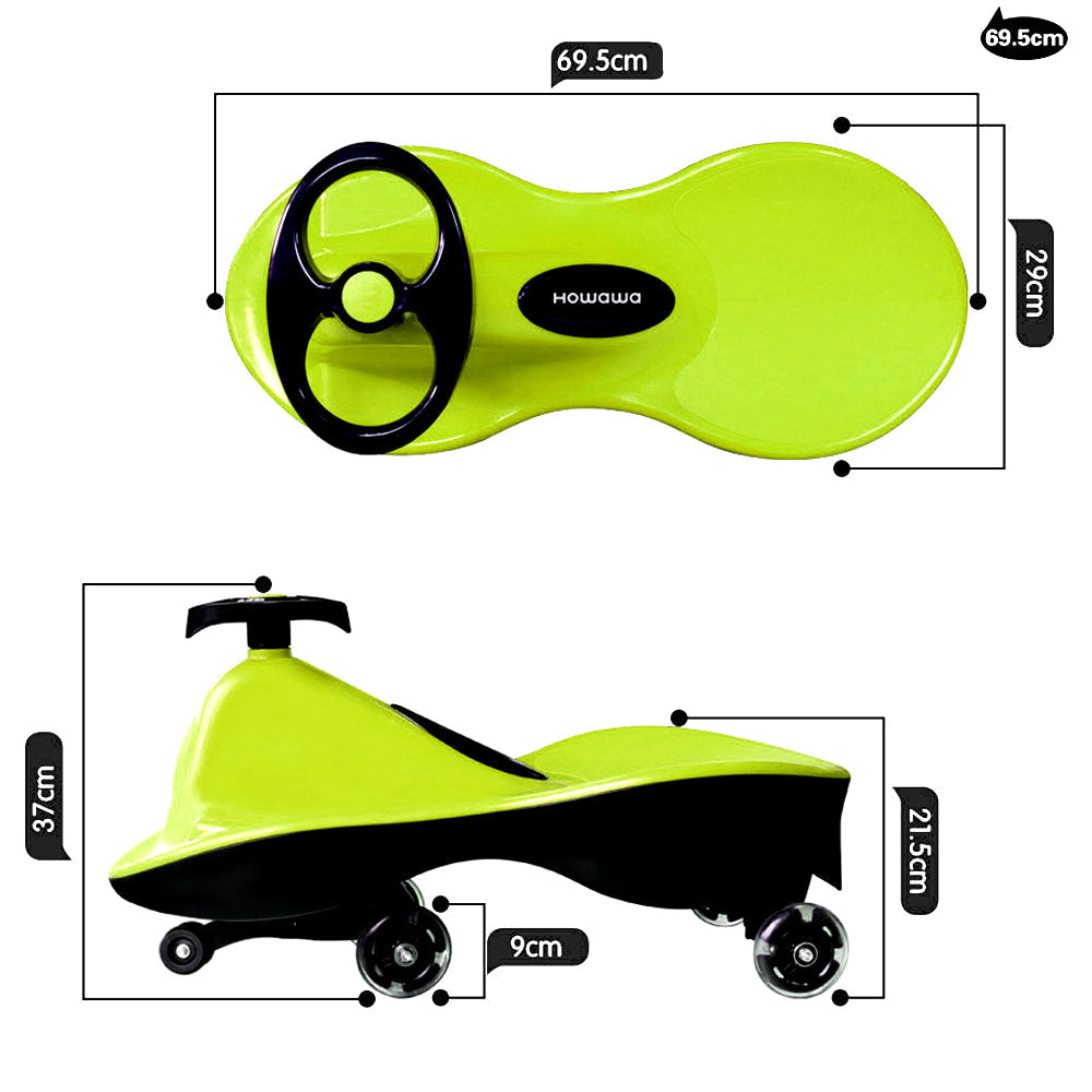 Blue-Glide Walker Swing Car Twist Car Rind On Toy Italian Designer For Children Outdoor