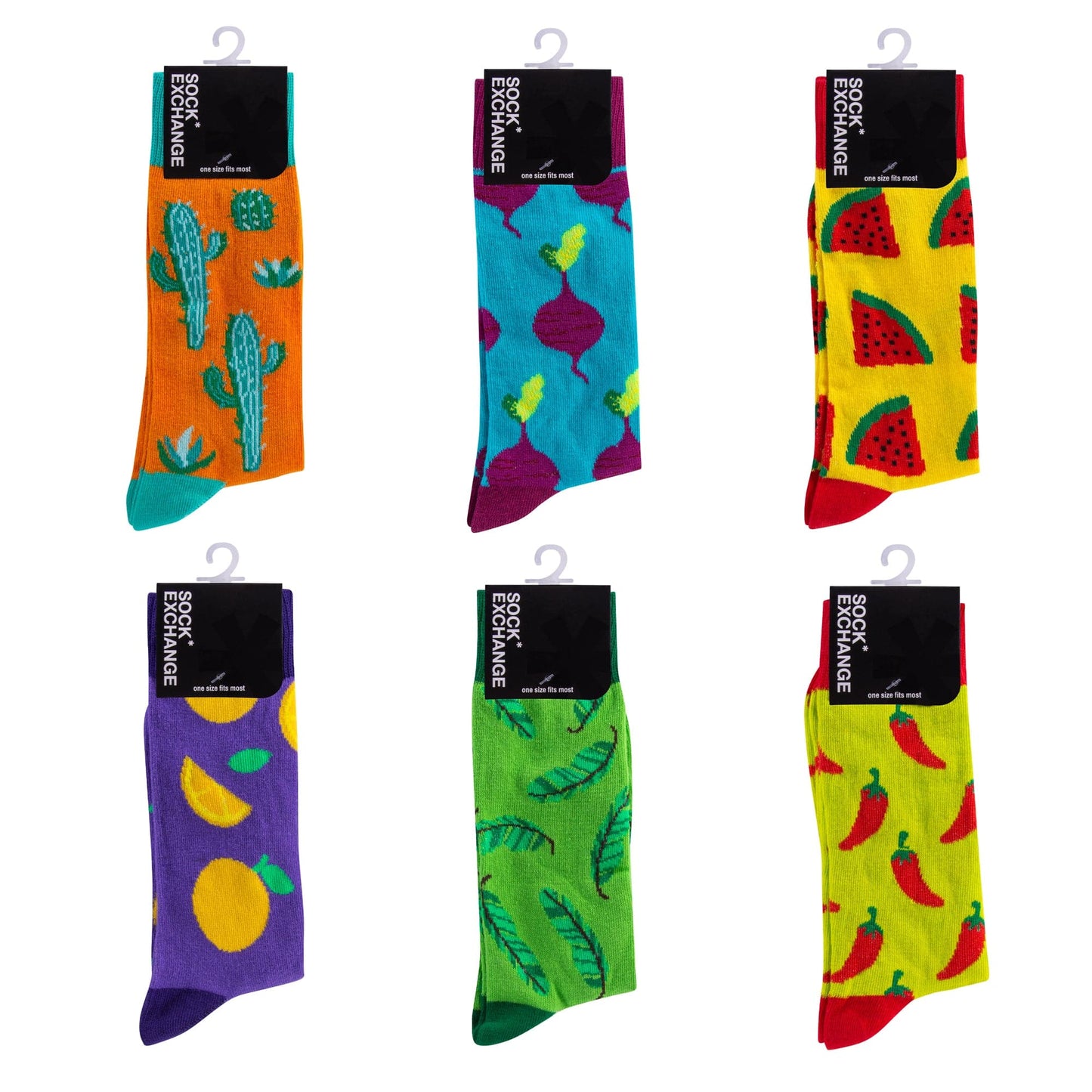 6 Pairs Fashion Novelty Funny Socks one Size 5-13 Men Socks Women Socks #5