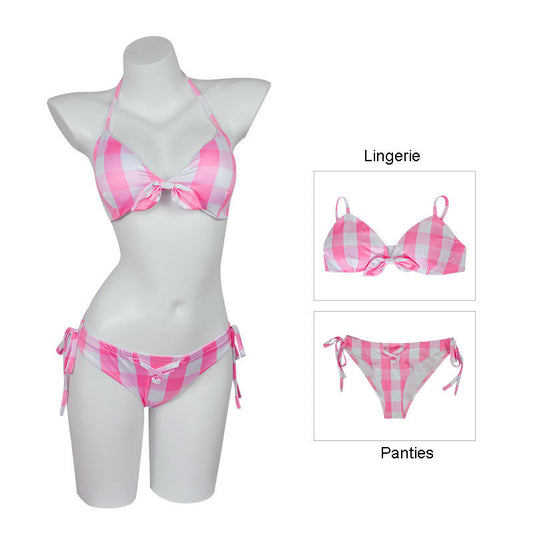 Women's Barbie Square Pattern Bikini