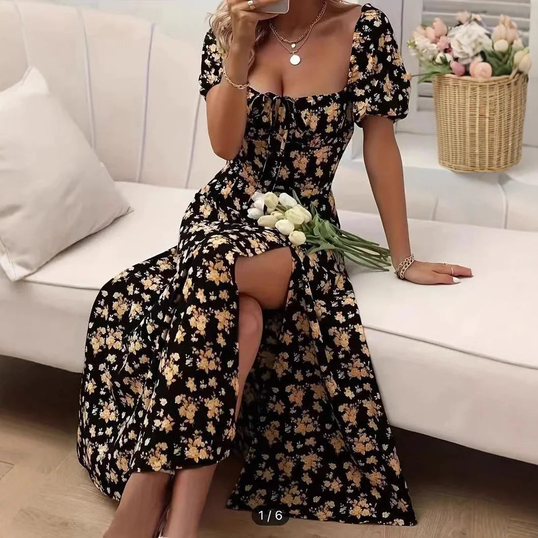 Women's Floral Split Dress