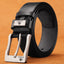 Men's Vintage Business Double-Layer Leather Belt Men's Belt Unbranded Type A—black / 100cm