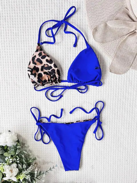 Women's Ellolace Leopard 2 Piece Bikini Set