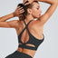 Cross Back Sports Bra Removable Padding Soft Fabric Blend