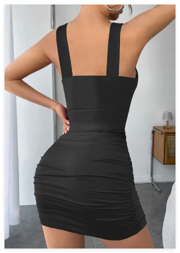 Women's Pleated Sheath Dress