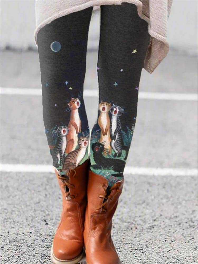 Christmas Leggings Elastic Women