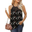 Women's Loose Fit Lace Halter Tank Tops