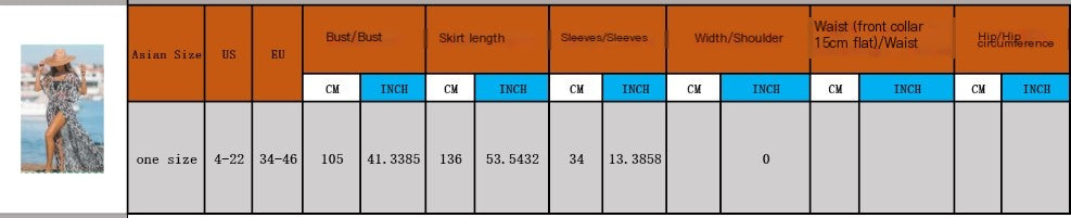 Women's Leopard Print Maxi Kimono Bikini Cover Up