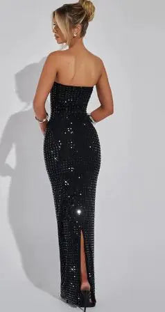 Women's Tube Rhinestone Dress