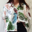 Women's Floral Short Sleeve Shirt