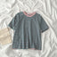 Women's Striped Short Sleeve T Shirt