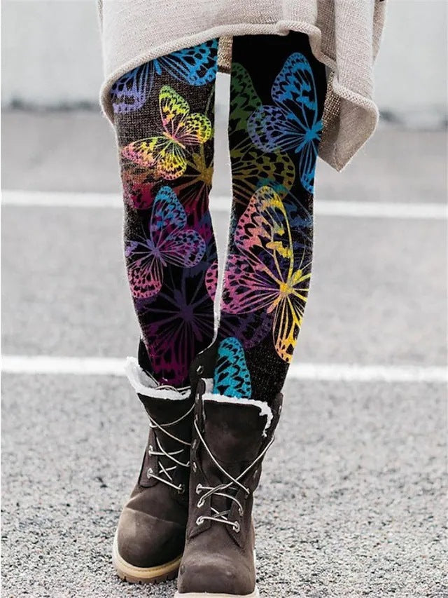Christmas Leggings Elastic Women