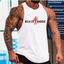 Sleeveless Training Tank Top - Muscle Style Vest Men's Activewear Tops Unbranded White M