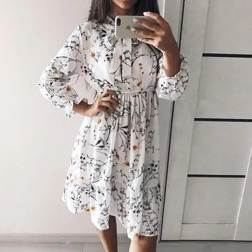 Women's Chiffon Floral Dress