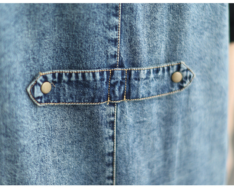 Women's Denim Tank Top Jumpsuit
