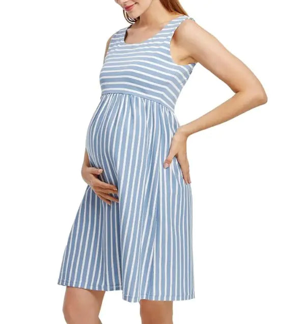 Women's Striped Maternity Dress