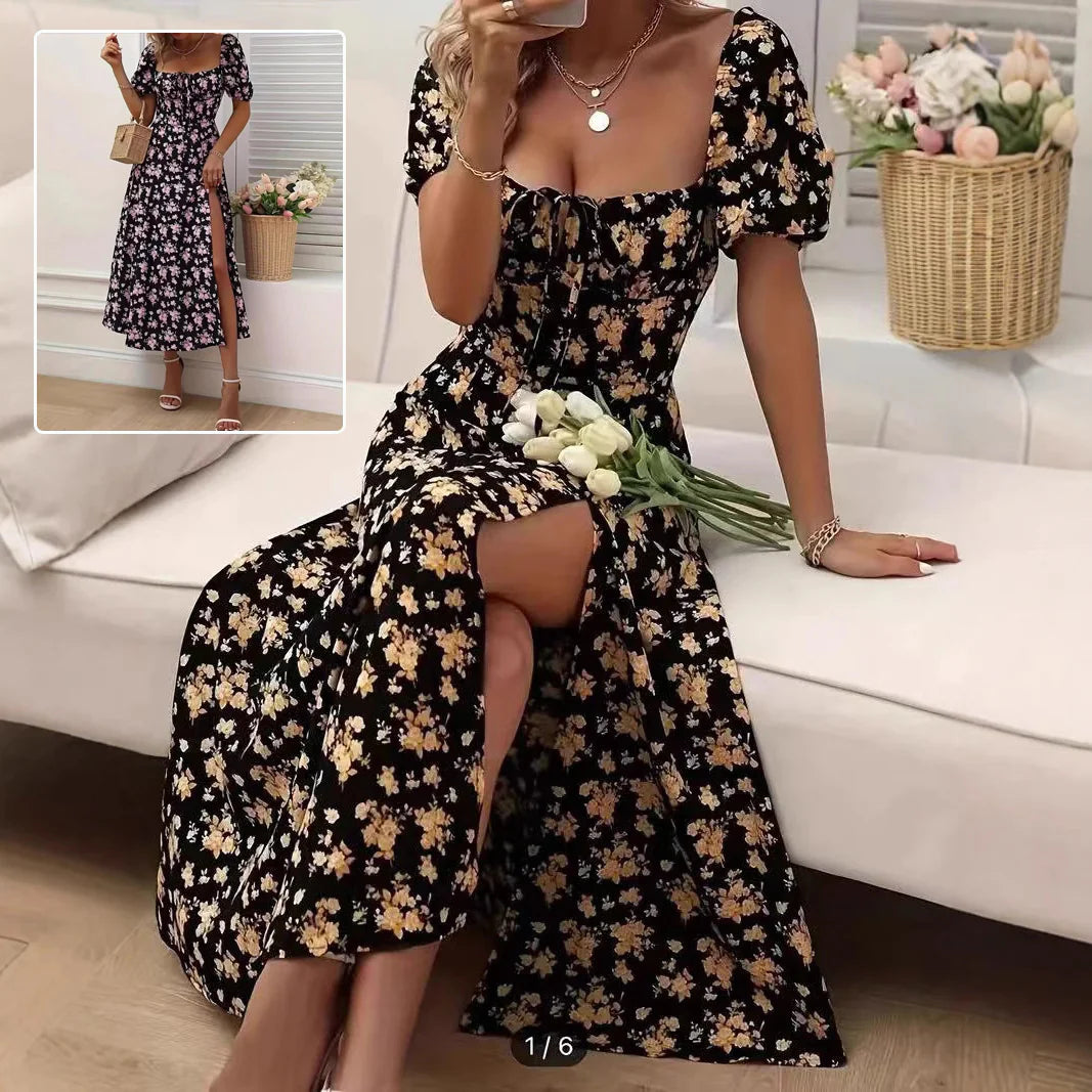 Women's Floral Split Dress