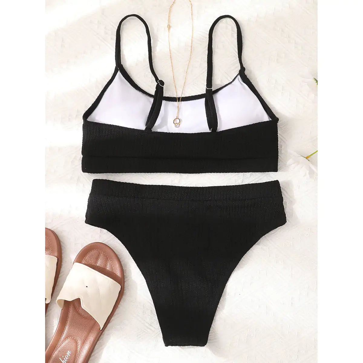 Women's Solid Color Bikini Swimwear