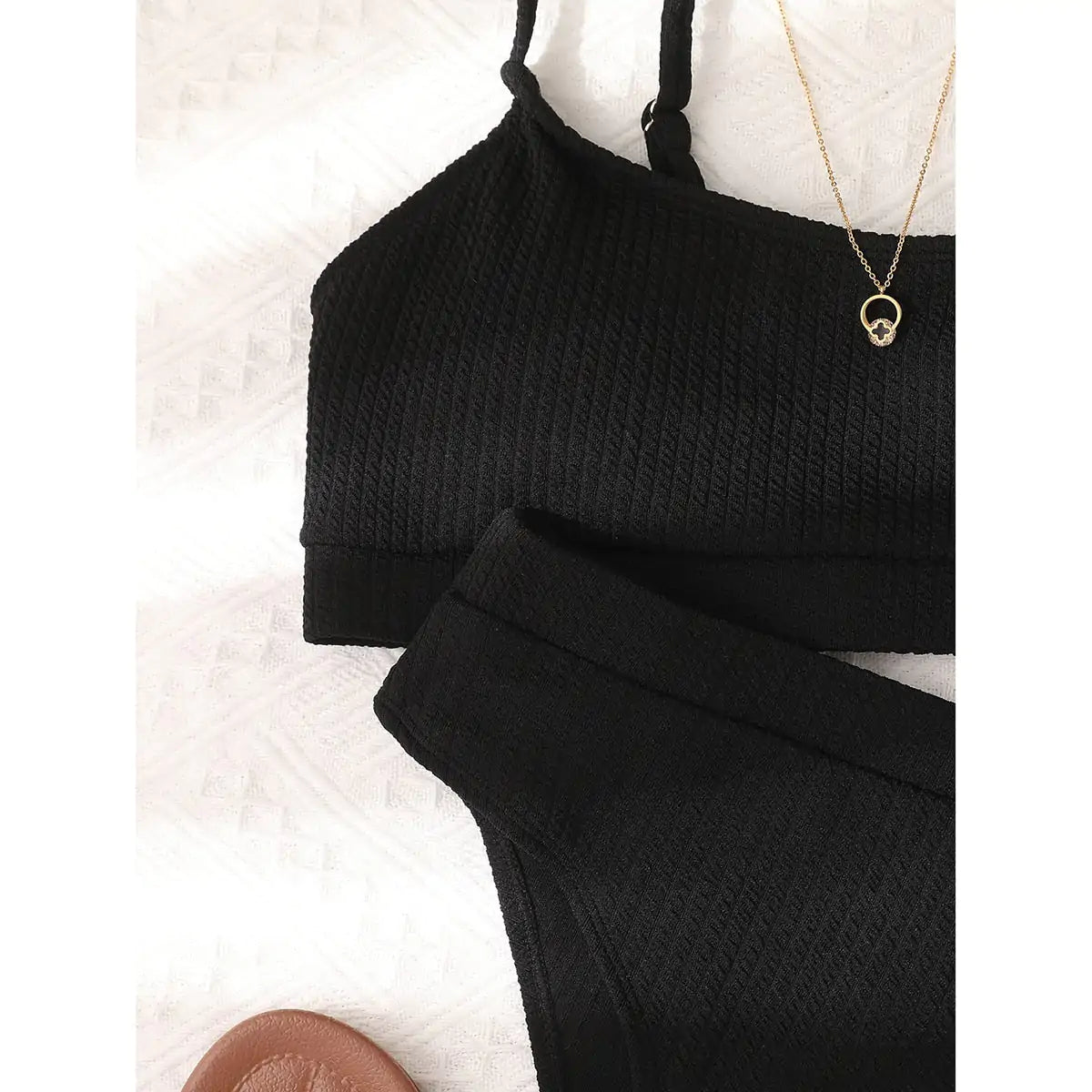 Women's Solid Color Bikini Swimwear