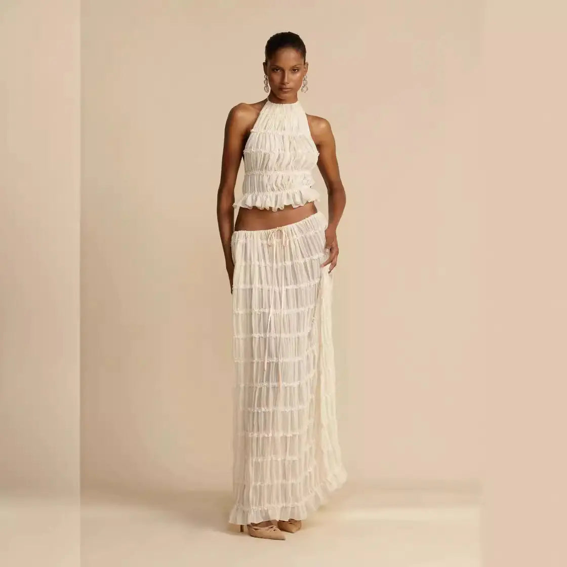 Women's Halter Dress Set