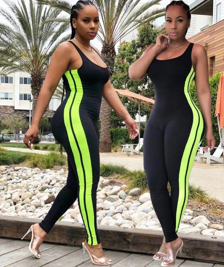 Women's Mesh Hollow Halter Jumpsuit