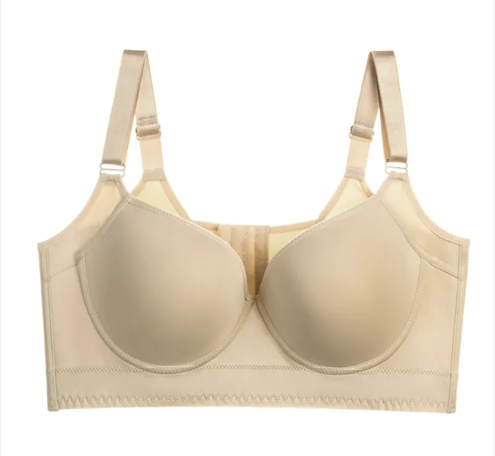 Large Size Seamless Steel Ring Push Up Bra