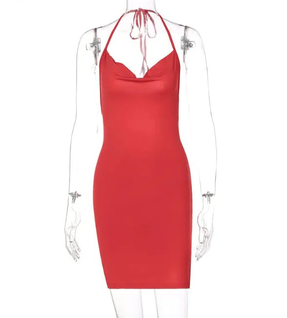Women's Halter Mini Dress