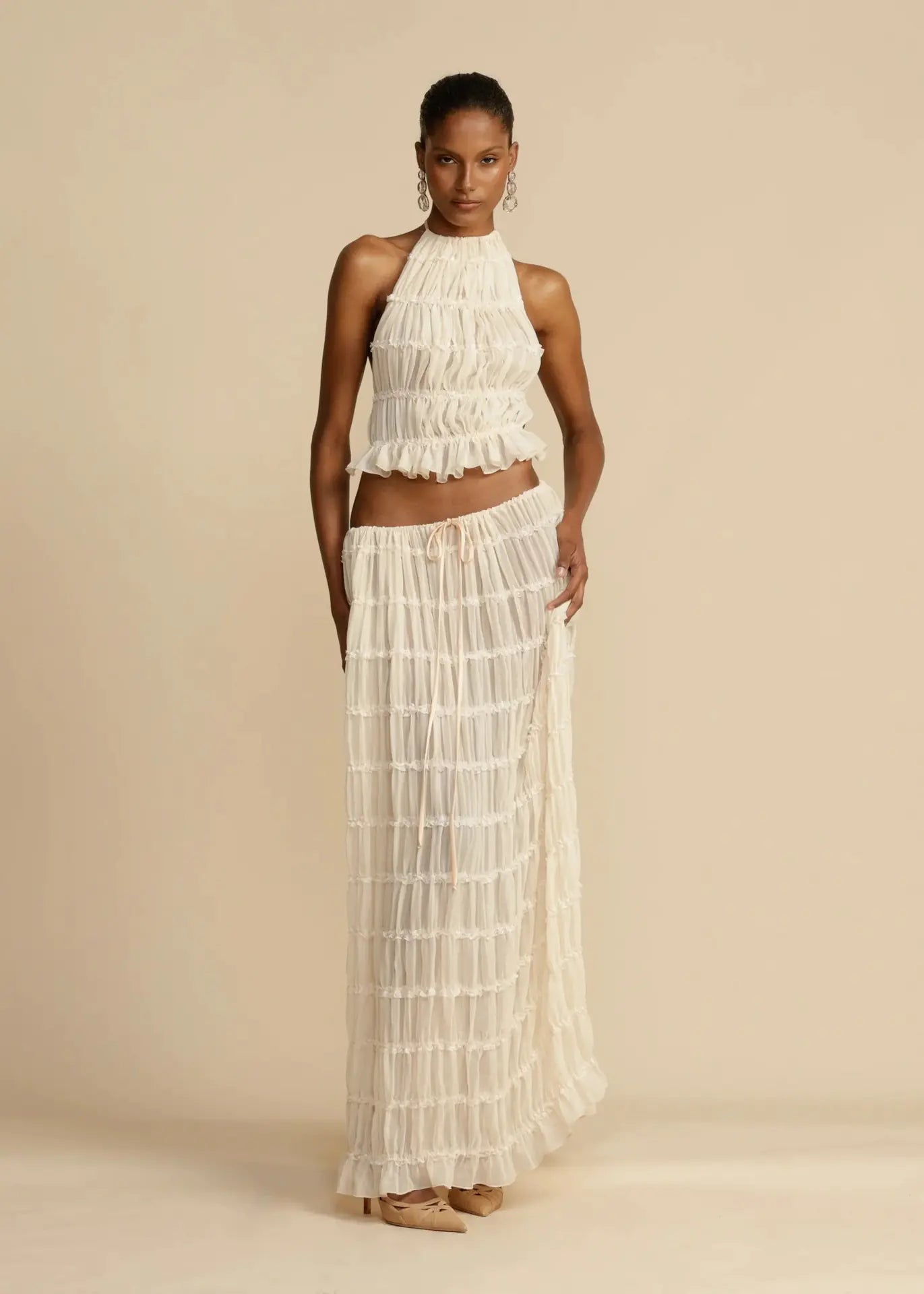 Women's Halter Dress Set