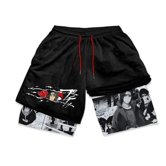 Anime Naruto 3 In 1 Gym Shorts