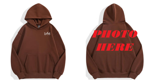 Custom Back ILLUSION CO Front Classic Logo Hoodie