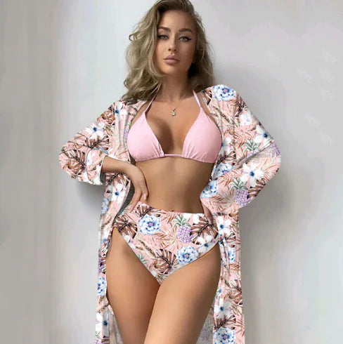 Women's Tropicália Bikini Set With Beach Cover Up
