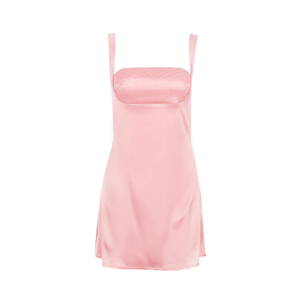 Women's Cross Border Sexy Lace Back Mini Dress