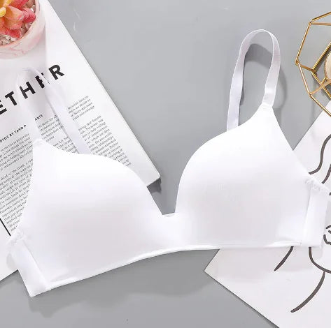 Breathable No Rims Gather Bra for Women