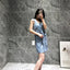 Women's Pearl Strap Dress With Tassels