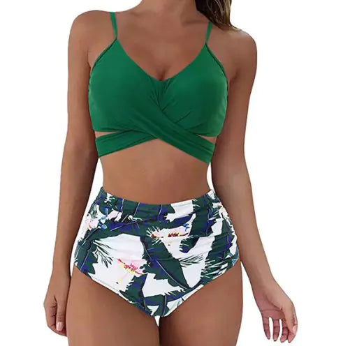 Women's Sexy Solid Print Bikini Set