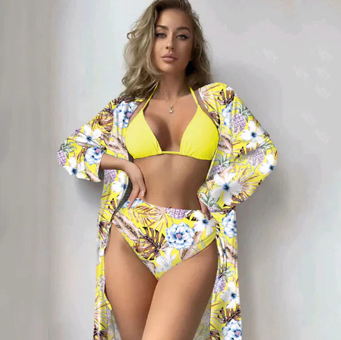 Women's Tropicália Bikini Set With Beach Cover Up