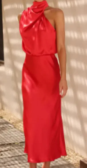 Women's Elegant Satin Dress