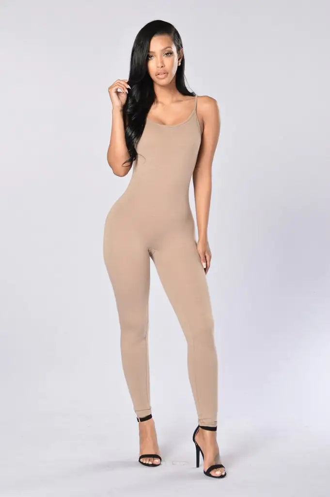 Women's Backless Slim Fit Jumpsuit