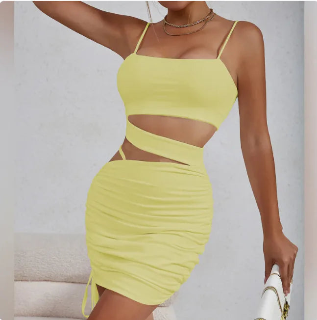 Women's Strappy Pleated Dress