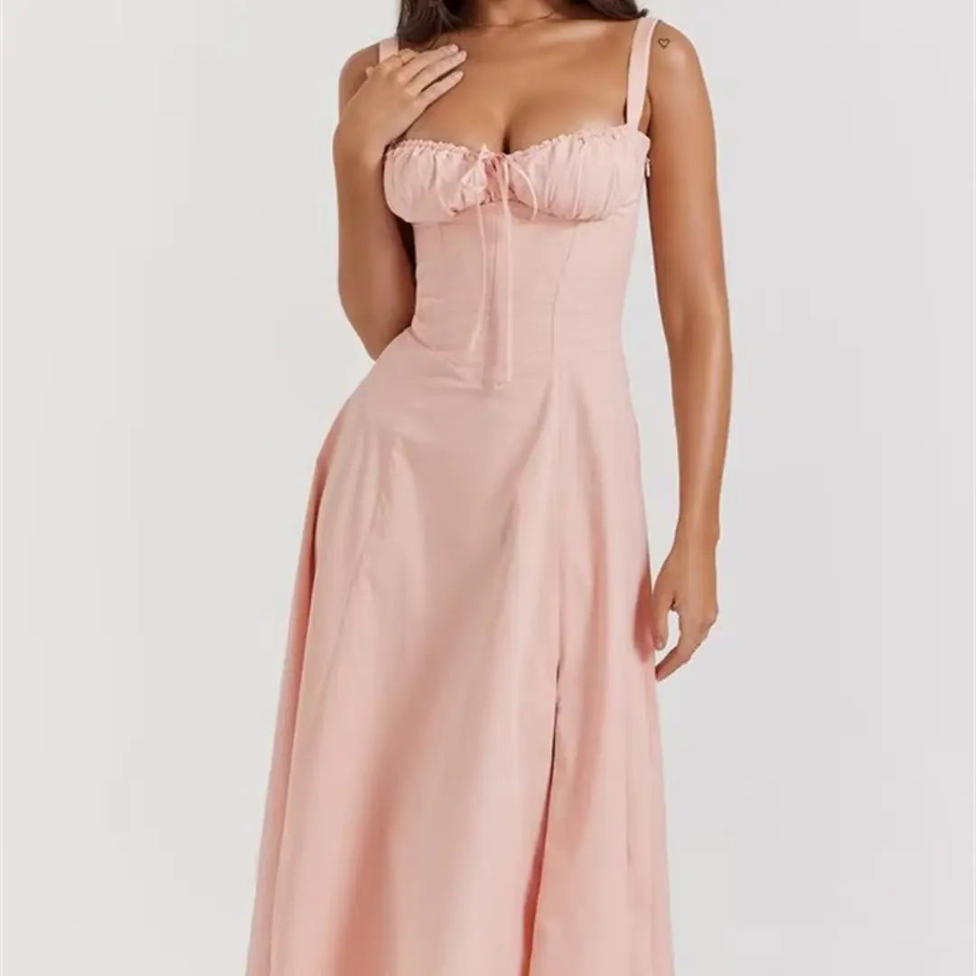 Women's Corset Lace Up Slim Fit Sling Dress