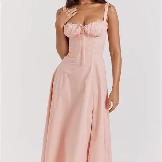 Women's Corset Lace Up Slim Fit Sling Dress