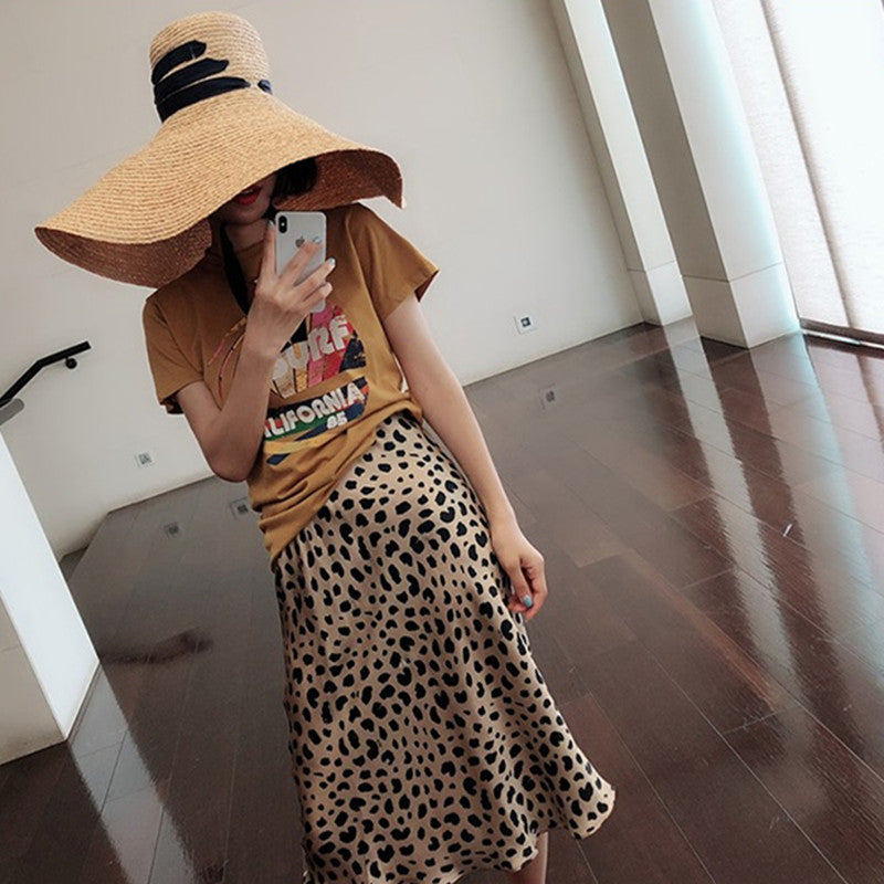 Women's Leopard Print Skirt