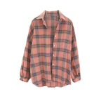Women's Lightweight Long Sleeve Plaid Shirt