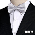 Men's Solid Color Silk Bow Tie