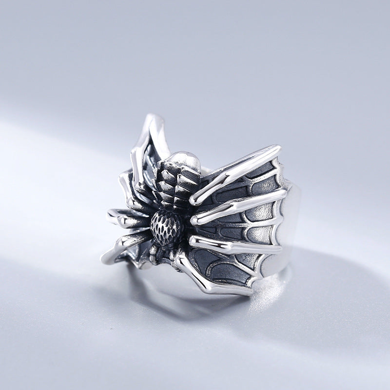 Men's Sterling Silver Spider Ring Men's Jewellery Unbranded