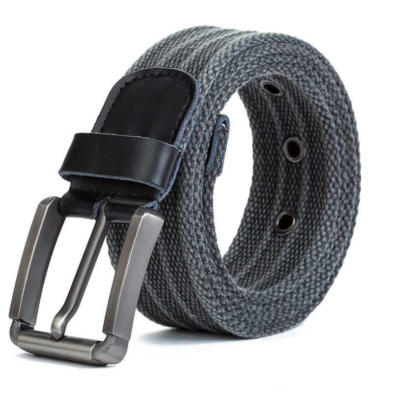 Men's Canvas Belt with Polyester Weaving - Wholesale