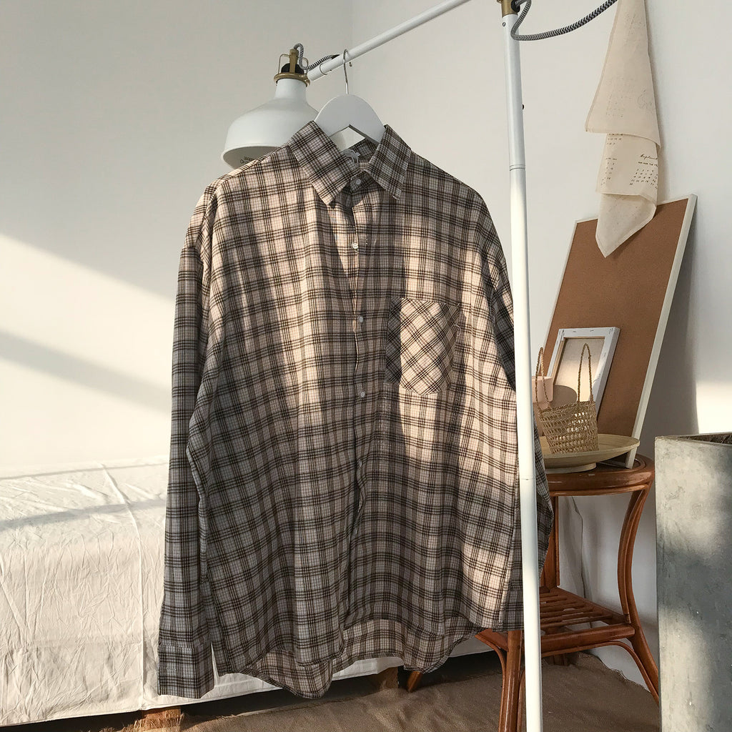 Plaid Shirt Jacket Unisex Unisex Jacket Unbranded