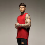Men's Hip Hop Loose Split Tank Top